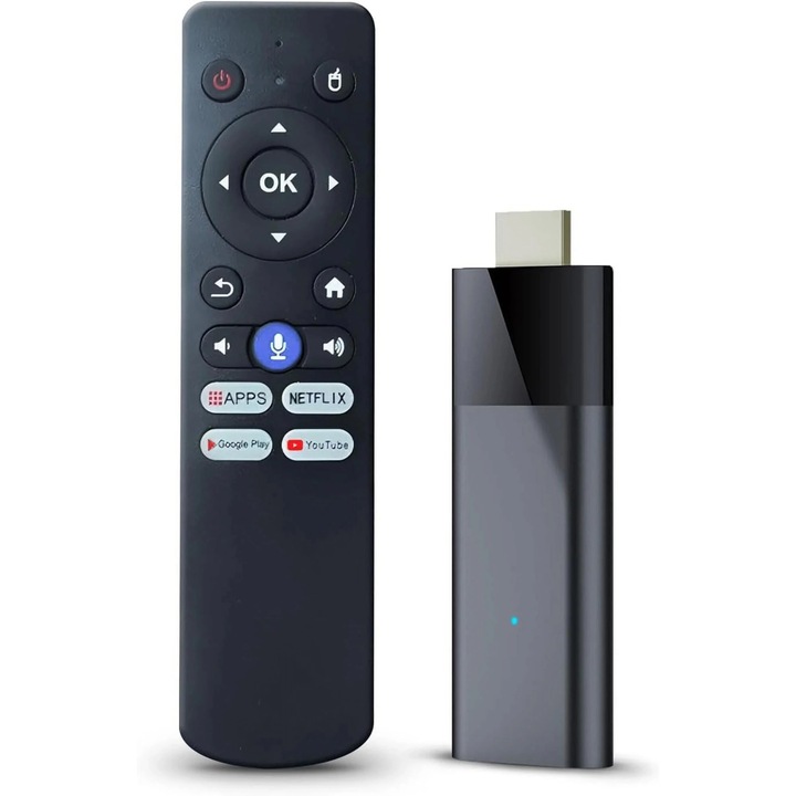 Set-top box hálózat, Bluetooth hangvezérlésű távirányító, 2G+16G, fekete
