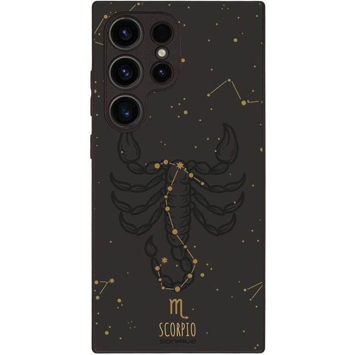 Husa telefon Sonique Zodiac Scorpio negru 17x8.5cm