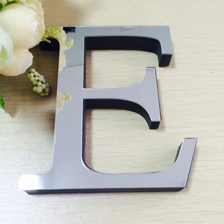 3D akril falmatrica szett, arany betűk, 15cm, DIY
