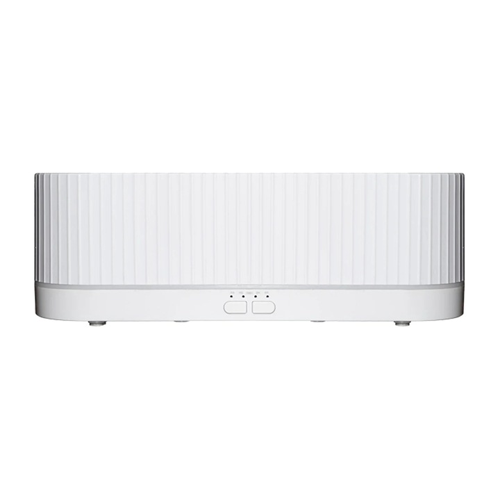 Difuzor aromaterapie cu umidificator, flacara LED 7 culori, plastic, mare
