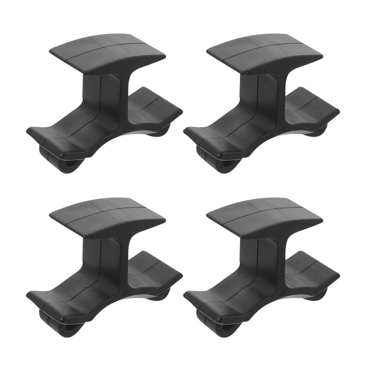 Clip fluier portabil negru PVC 3.5x3x1.5cm set 4 buc