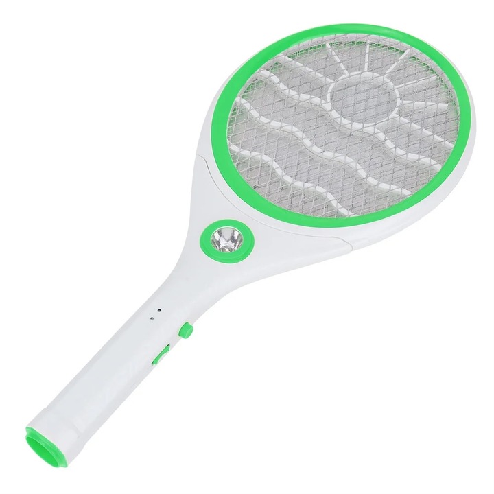 Paleta electrica pentru tantari multifunctionala, portocaliu-alb, 48x21cm, 600mAh