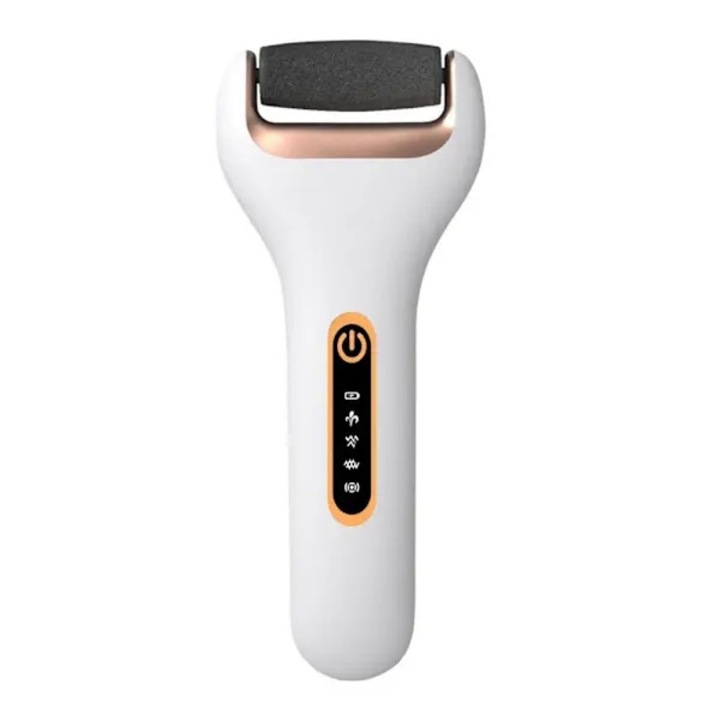 Elektromos lábradír, ergonomikus, USB, fehér, 15x5cm