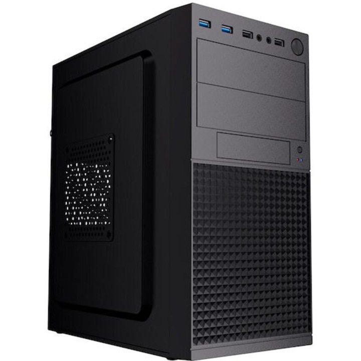 Sistem Desktop PC AMD Ryzen™ 5 1600 3.6 GHz, 8GB RAM DDR4, 512GB SSD, Video GeForce GT 630, Windows 11