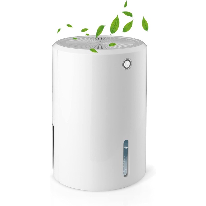 Hordozható elektromos páramentesítő 900ml, csendes, fehér, 21.7x14.5cm