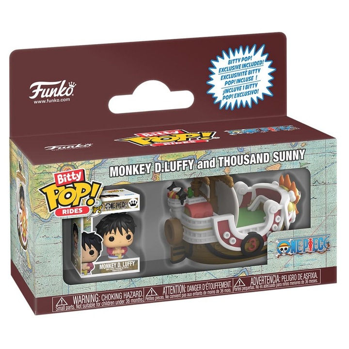 Figurina vinil One Piece Funko Bitty POP Ride multicolor 2.5cm