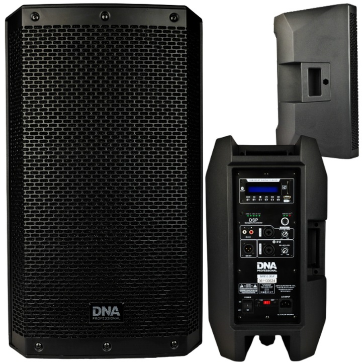 Boxa activa DNA SPX10 DSP, 10", 250W, negru, 30x28.8x52cm