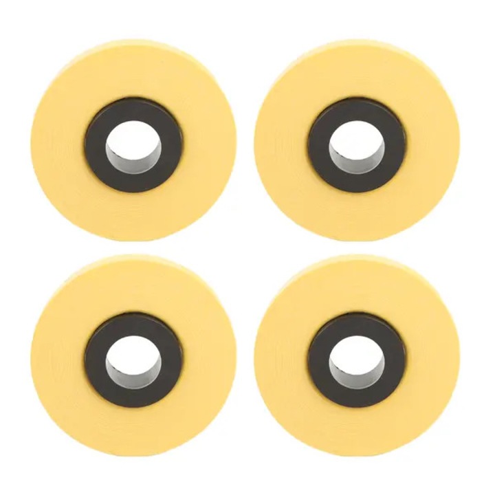 4 tekercs címkeszalag készlet, 8m x 5mm, sárga PET