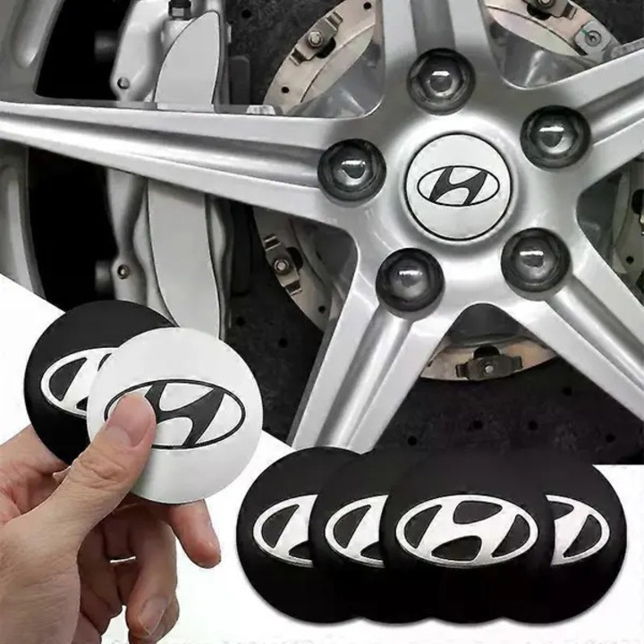 4 db keréktárcsa kupak készlet 56mm fekete OEM