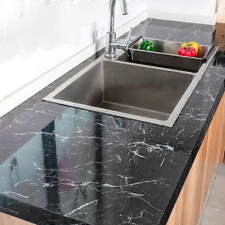 Többszínű márvány mintás öntapadós PVC tapéta 40x100cm szett