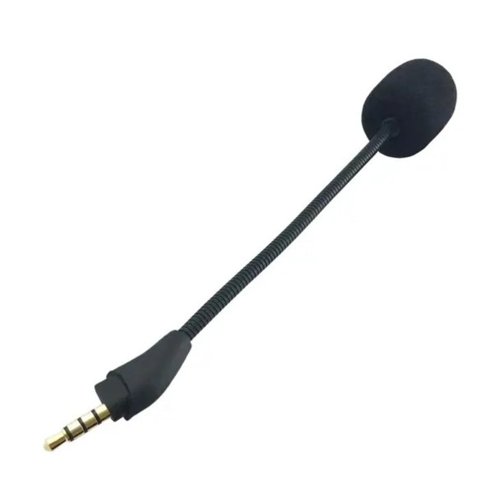 PC mikrofon, csere mikrofon, hajlítható kar, fekete, 12cm