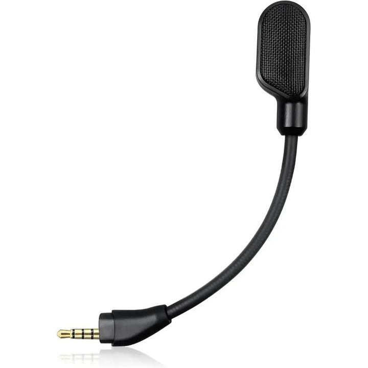 Gaming csere mikrofon, fekete, 18cm