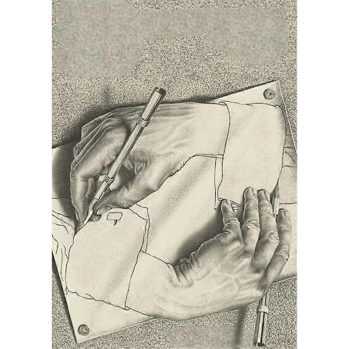 Puzzle 300 darabos, geometrikus művészet MC Escher, fényes, 38x26cm
