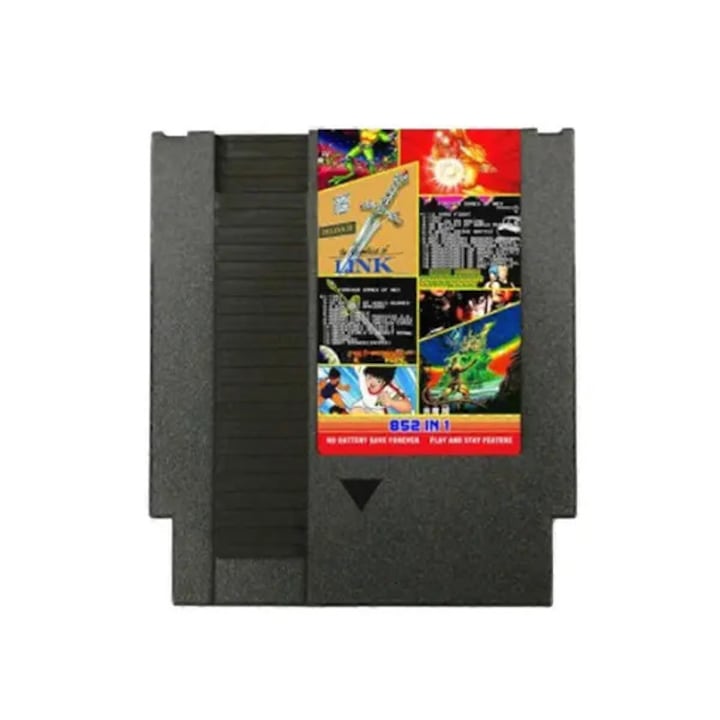 Cartus Jocuri NES 852 in 1, negru, 1024MBit, plastic