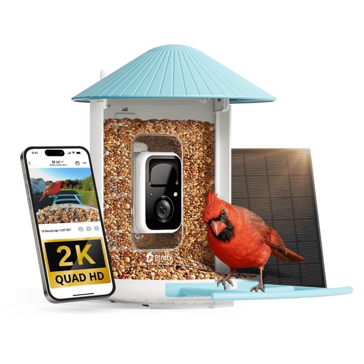 Adapatoare pentru pasari Birdfy Feeder AI cu camera si recunoastere specii