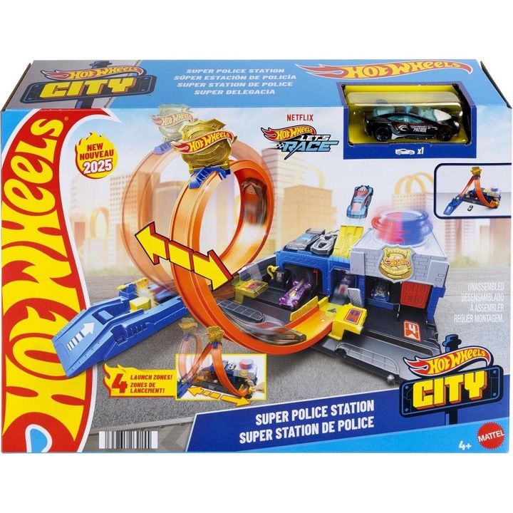 Masinuta Mattel Hot Wheels Monster Trucks City Souper multicolor