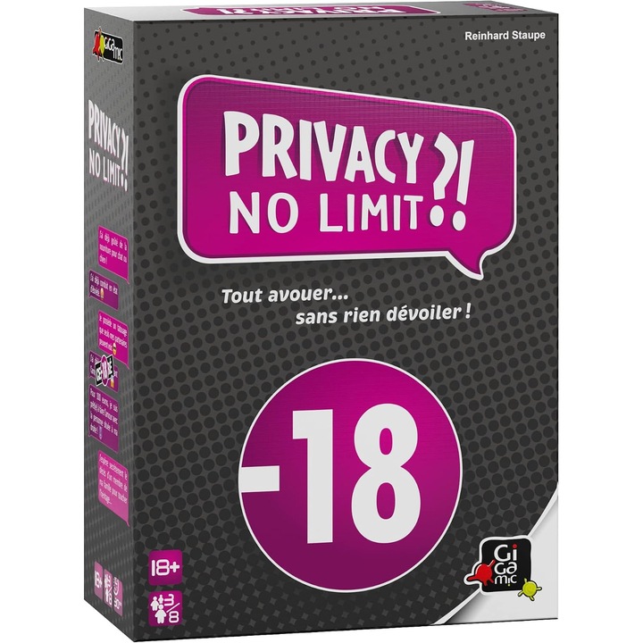 GIGAMIC Privacy NO Limit (Format Nou) pentru 3-8 Jucatori