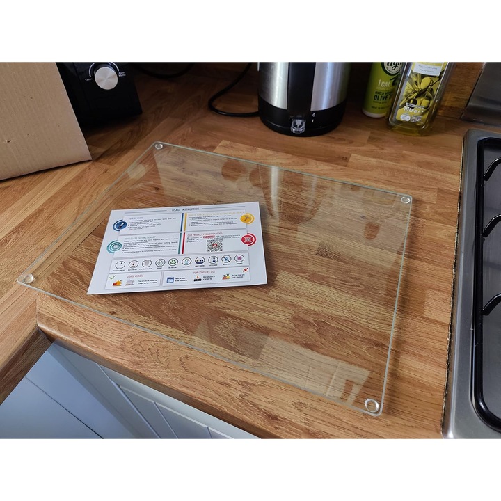 Tocator din Sticla Calita 40x30 cm - Igienic, Rezistent la Caldura