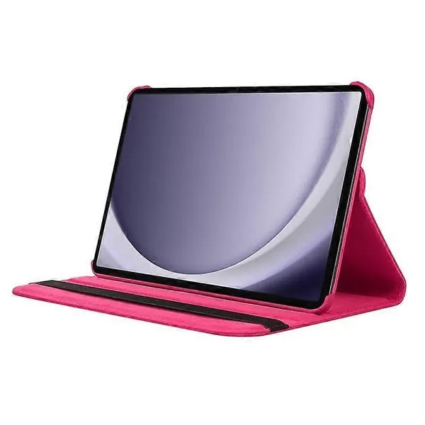 Husa tableta, textura piele PU, mov inchis, 360° rotativa, pentru Galaxy Tab A9+