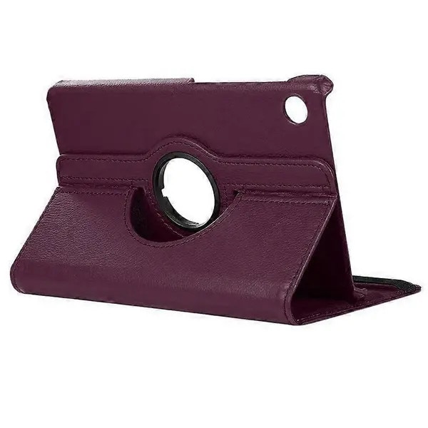 Husa tableta, textura piele PU, mov inchis, 360° rotativa, pentru Galaxy Tab A9+