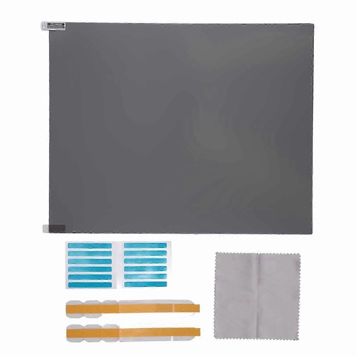 Filtru ecran laptop 17 inch, protectie ochi, anti zgarieturi, negru, 339x271mm