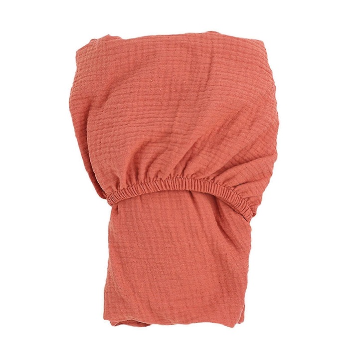 Cearceaf patut bebelusi bumbac elastic 130x70x18cm alb