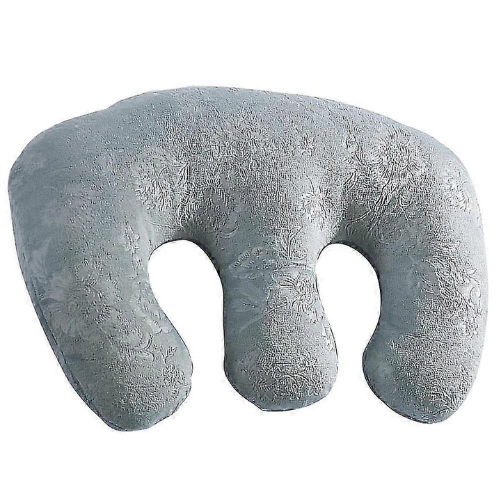 Ergonomikus párna relaxációhoz, mellkastámasz, levehető, kristály bársony, 40x30x10cm