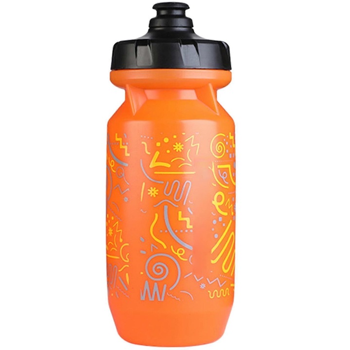 Bidon sport pentru ciclism 500ml galben portocaliu