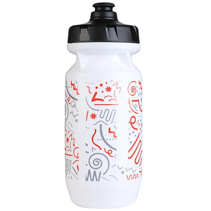 Bidon sport pentru ciclism 500ml galben alb, usor etans
