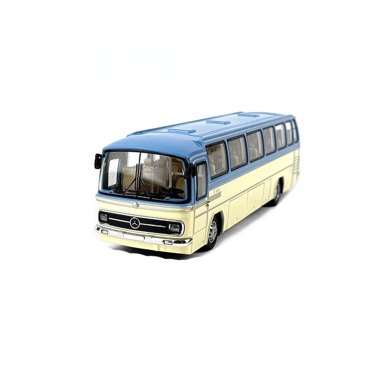 Fém busz, Mercedes-Benz O 302, Méretarány 1:24, Kék, Csomagolás nélkül