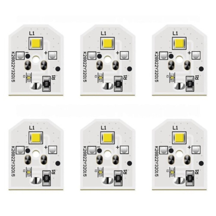 6 db LED izzó készlet hűtőszekrényhez, fehér, univerzális