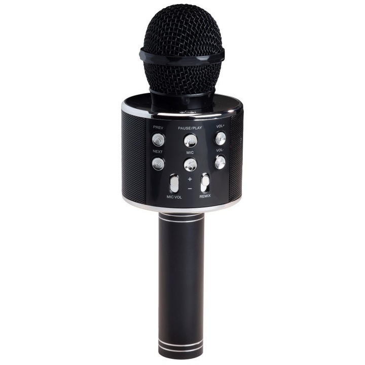 Denver KMS-20P Bluetooth karaoke mikrofon, rózsaszín, 7.5x7.5x22.5cm