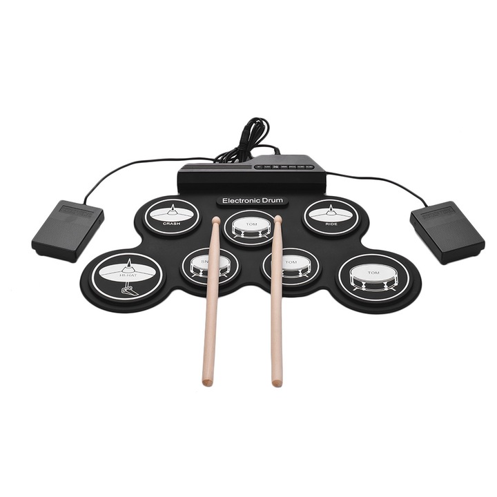 Toba electronica digitala compacta USB G3002J, silicon, negru, dimensiuni compacte
