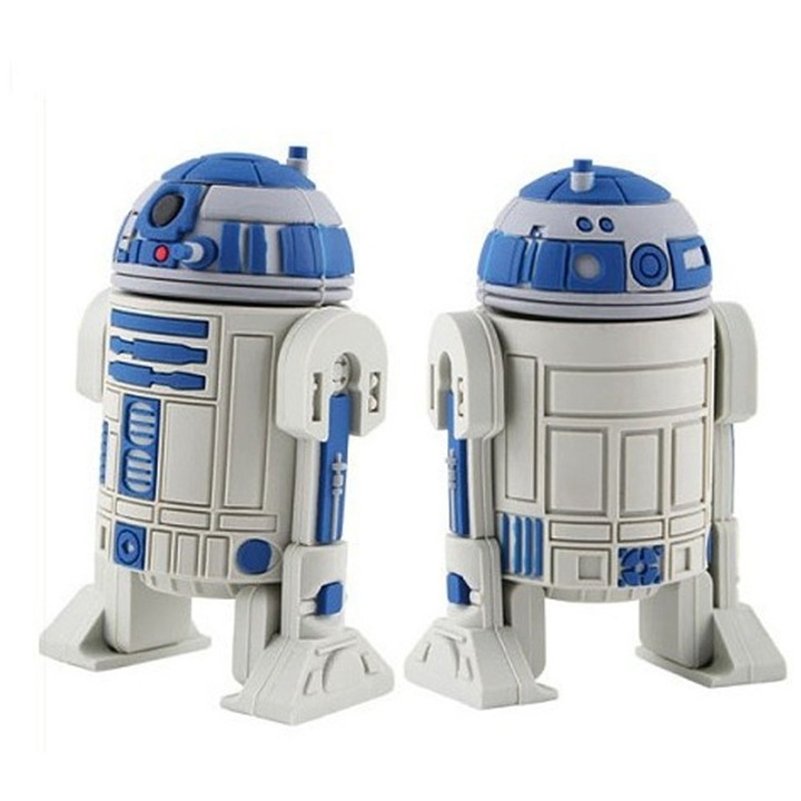 Memorie USB 64GB, USB 2.0, negru, 6x2x1cm