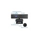 Camera web Full HD 1080p, microfoane omnidirectionale, difuzor, unghi larg, capac magnetic