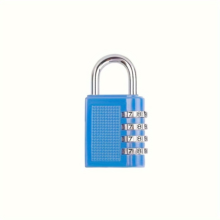 Lacat combinatie metalic rezistent pentru exterior, negru, 7x4cm
