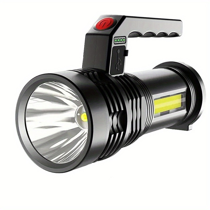 Lanterna LED ZYBLSSBB, 4 moduri, USB, compacta, indicator baterie