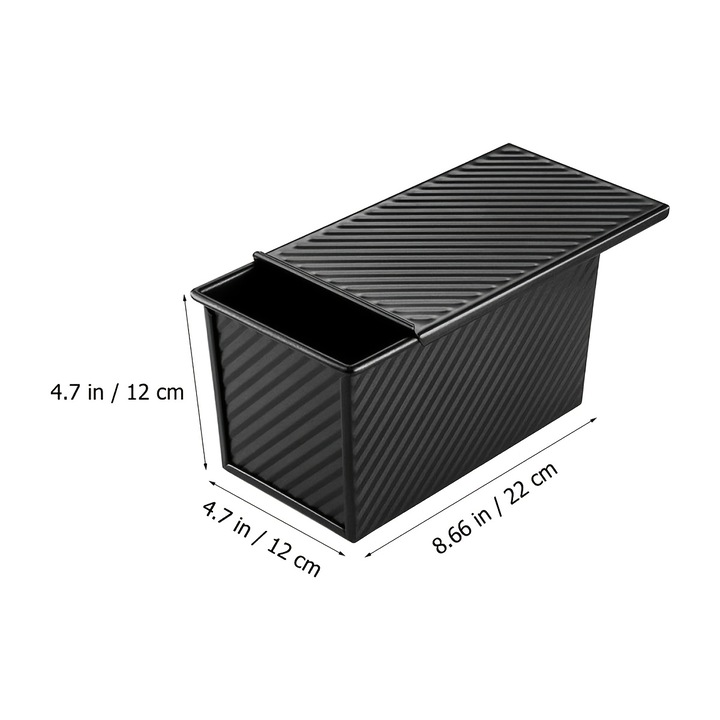 Téglalap alakú sütőtepsi szénacél tapadásmentes bevonattal 30x15cm