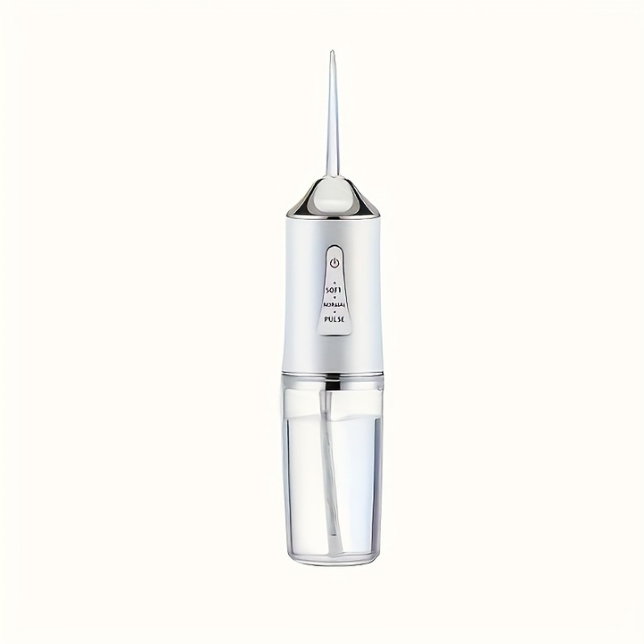 Szájzuhany, 3 mód, 4 fúvóka, USB töltés, 300mAh, 360°-os forgatás