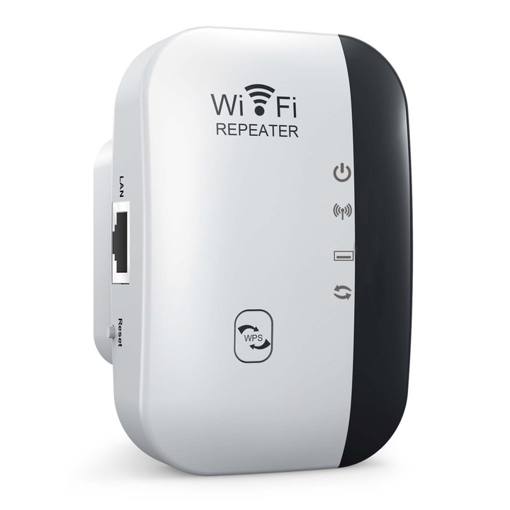 Удължител за WiFi безжичен усилвател на сигнал преносим 2026 бял компактен