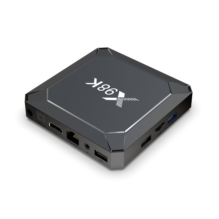 TV Internet Dekóder X98K, TVBox, 2GB RAM 16GB tárhely, fekete