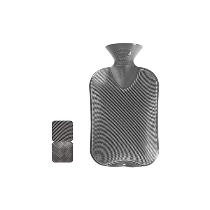 Melegvizes palack, 2 liter, hőre lágyuló műanyag, szénszürke, 29mm