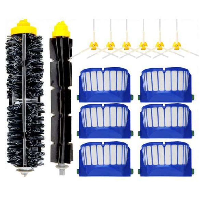 Set accesorii perii si filtre pentru aspirator robot, plastic, multicolor