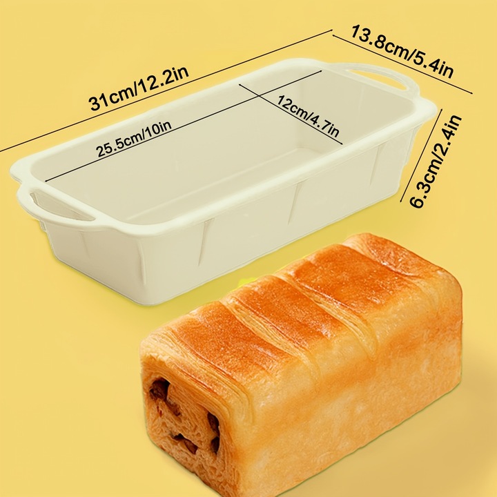 Extra hosszú, téglalap alakú szilikon sütőforma, tapadásmentes, 250C