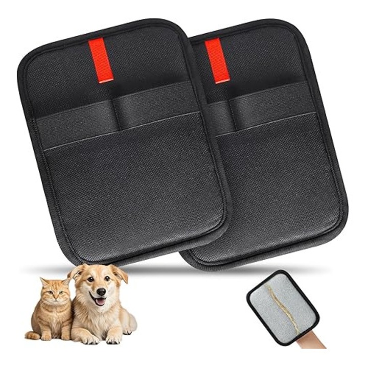 Manusi electrostatice reutilizabile pentru par de animale, set 2 bucati, universal