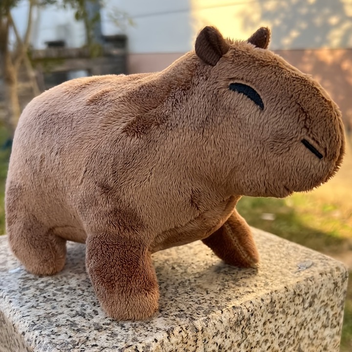 Jucarie de plus capybara 22.35 cm moale realist