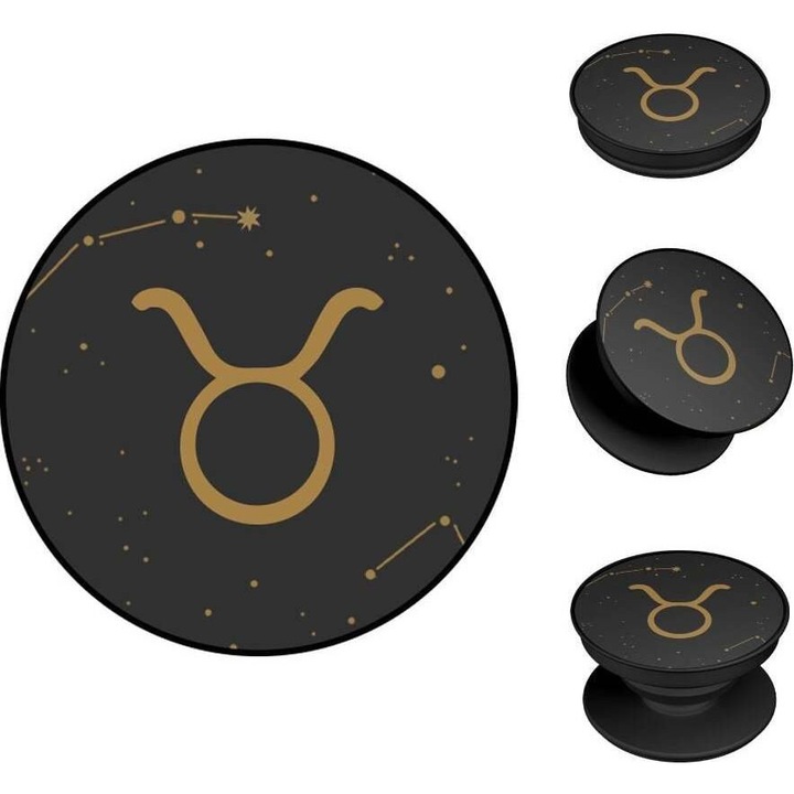 Suport telefon Sonique Zodiac Taur, plastic rezistent, 7x5cm