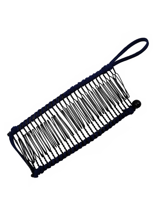 Clama de par vintage mare banana negru