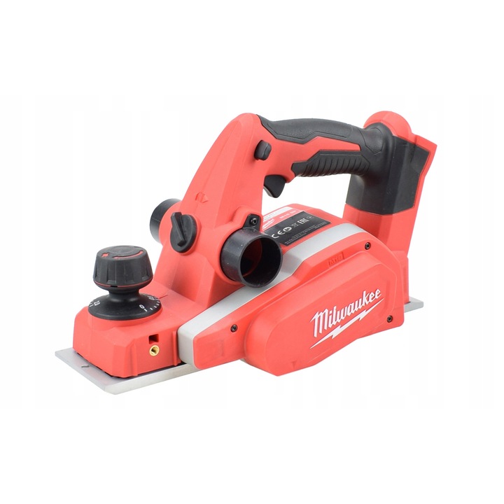 Milwaukee M18 BP-0 elektromos gyalu, 18V, 82mm, 10.7mm mélység, akkumulátor és töltő nélkül