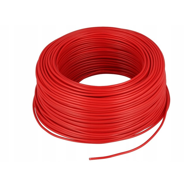 Cablu electric Elektrokabel H05V-K 1x1mm rosu 100m